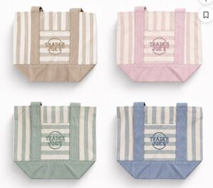Trader Joe’s Mini Striped Canvas Tote Bag
